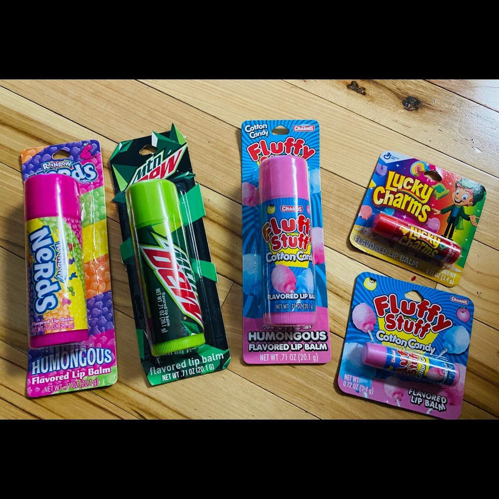 Humongous lip balm Mountain Dew Fluffy Stuff Nerds